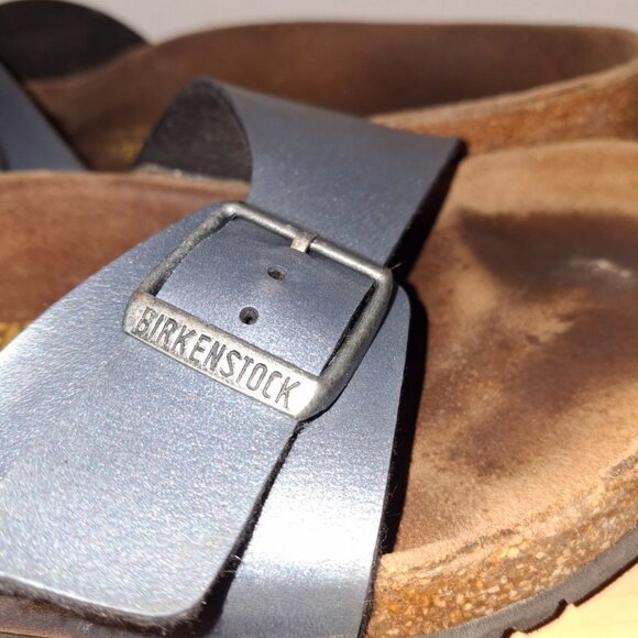 Birkenstock Madrid Sandals - Black Leather - Size 42 (Men's US 11  Women's 11-11 - Picture 4 of 6